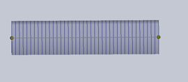 Close-up of the mesh refinement settings in SOLIDWORKS for a static simulation.