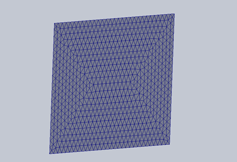 SOLIDWORKS interface showing mesh options for a static simulation study.