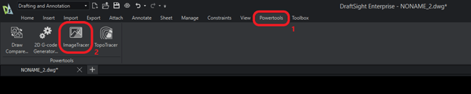 Accessing the Image Tracer Tool