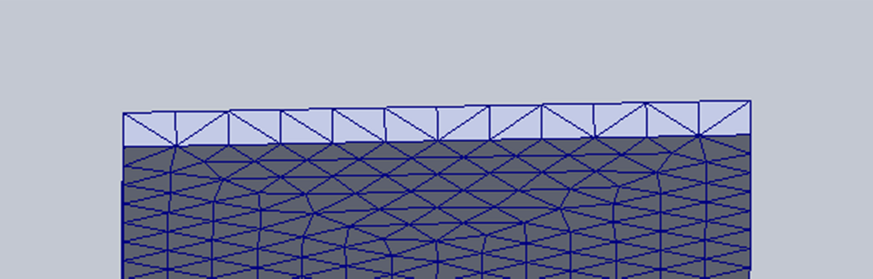 SOLIDWORKS interface displaying the setup for a static simulation study with mesh options.